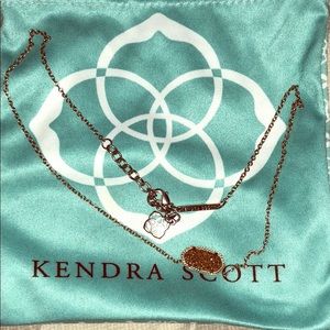 💛 Kendra Scott💛 Rose Gold druzy necklace💛